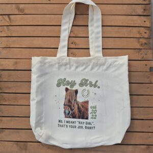 Hay Girl Canvas Bag