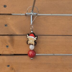 Highland Cow non-clip keychain