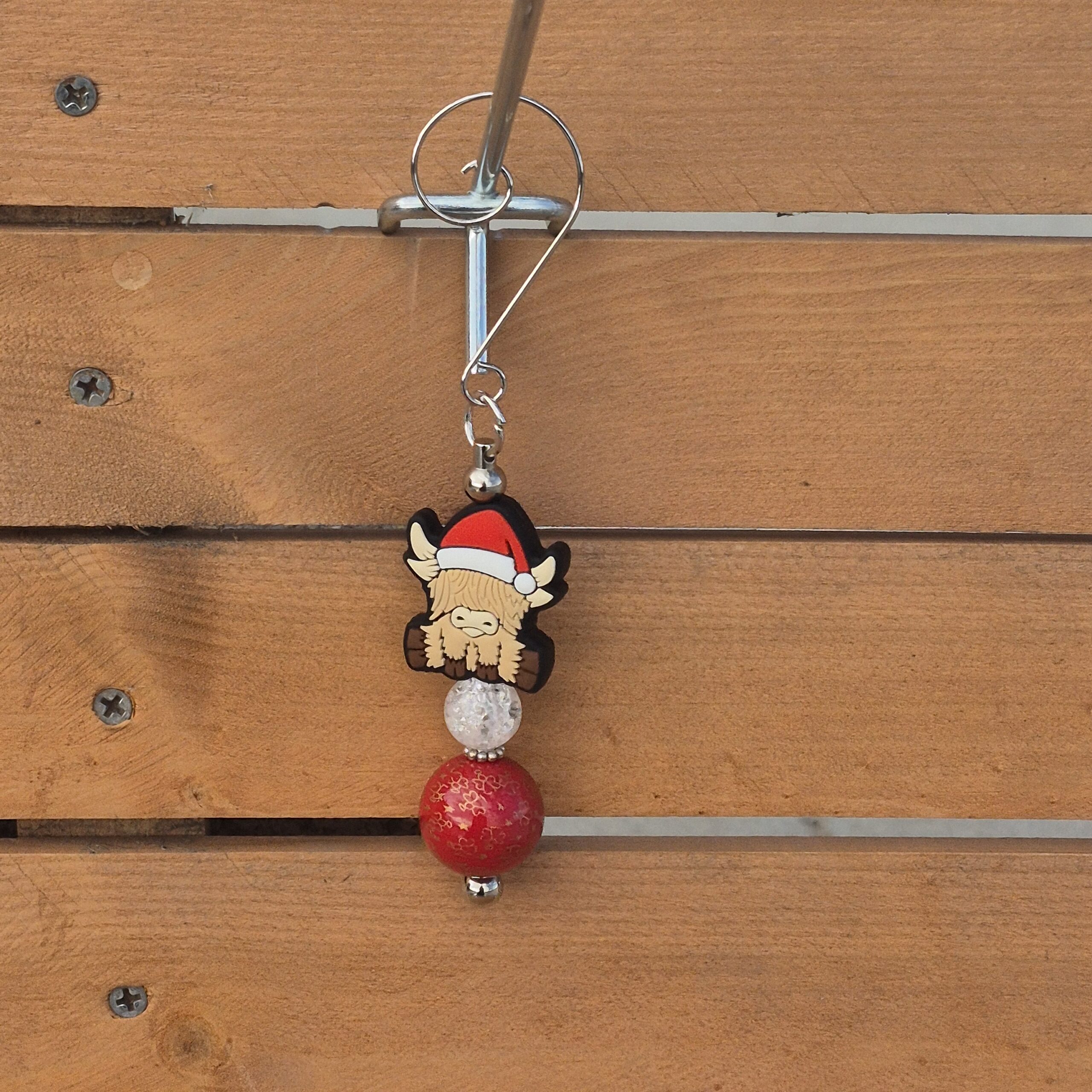 Highland Cow non-clip keychain