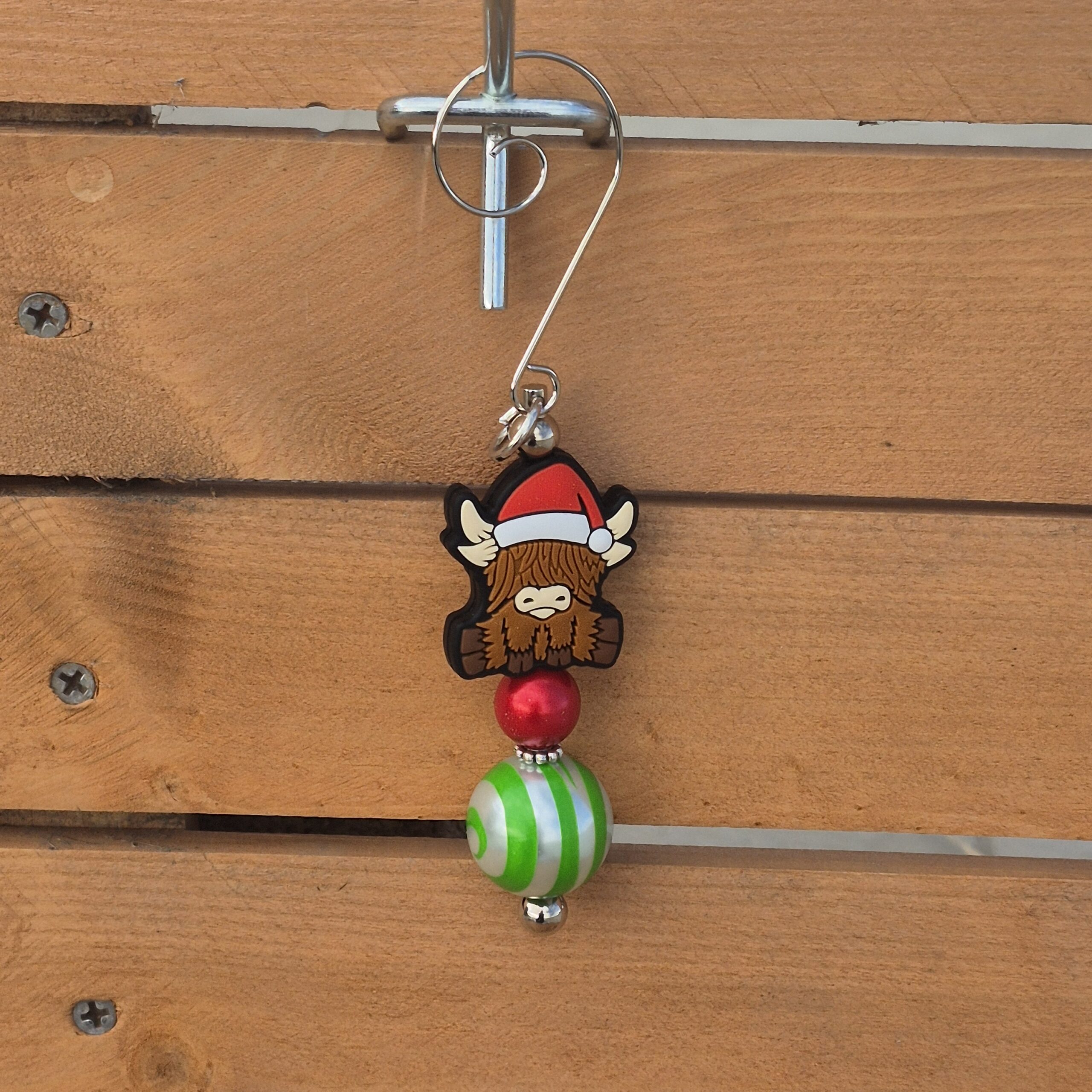 Highland cow non-clip keychain