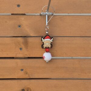 Highland cow non-clip keychain